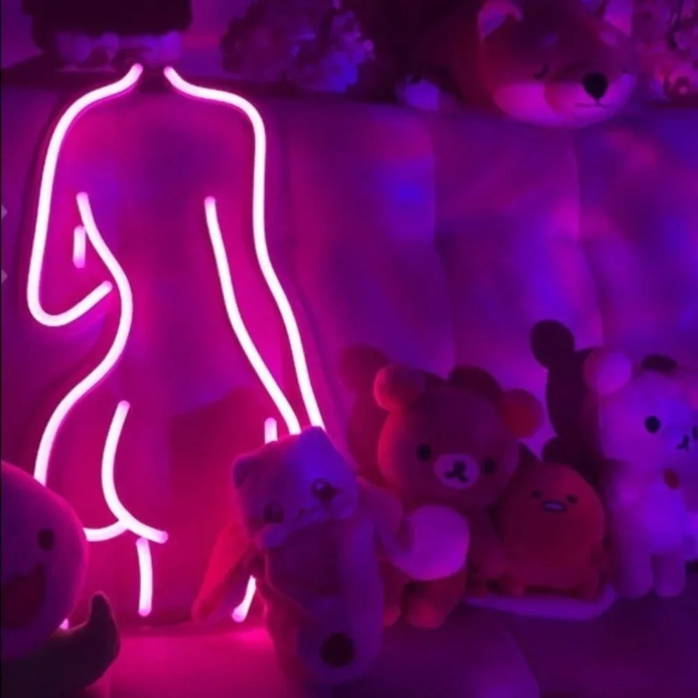 Neon Body Woman Feminine Figure LED Light Decor